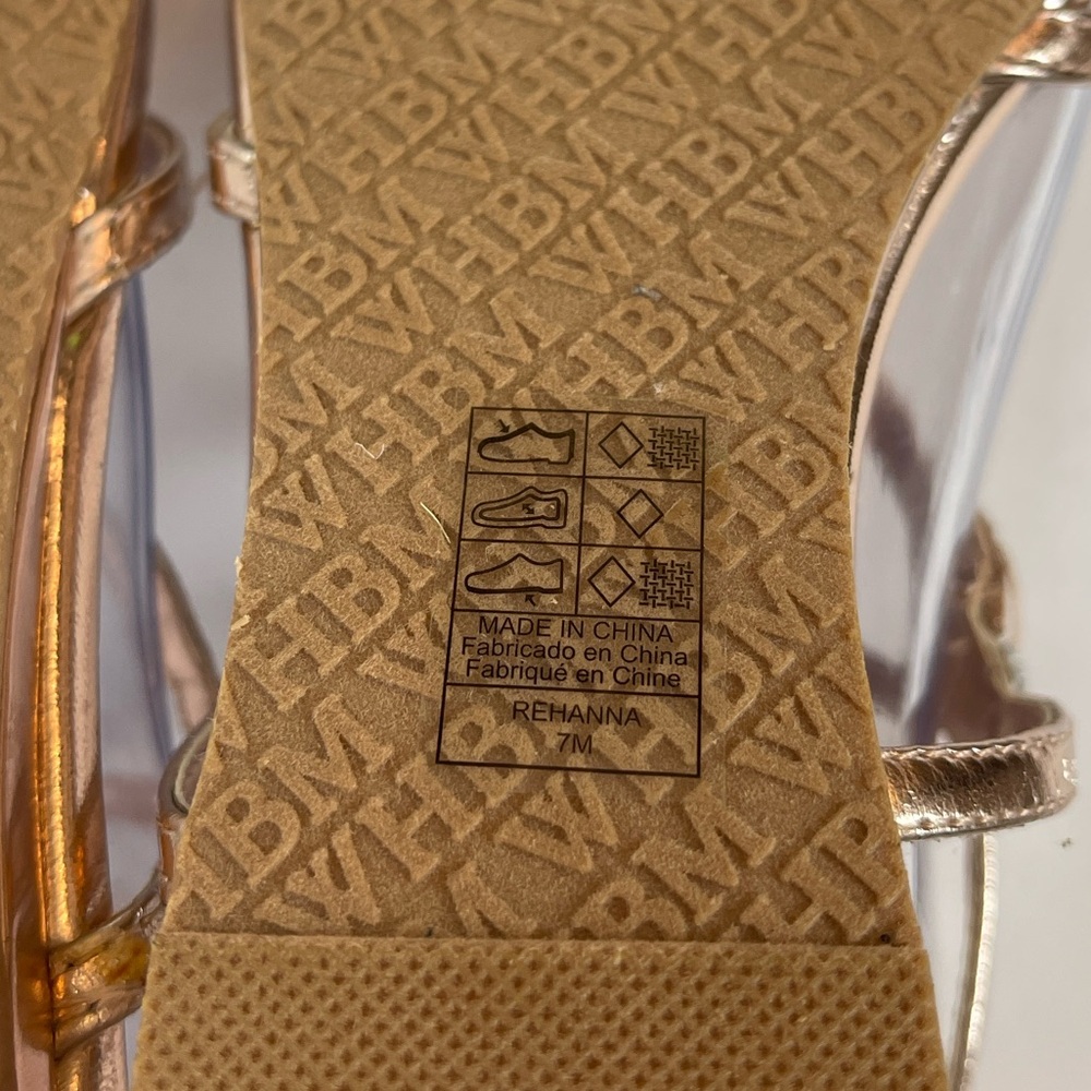 WHBM ROSE GOLD GLADIATOR SANDAL - Picture 10 of 11